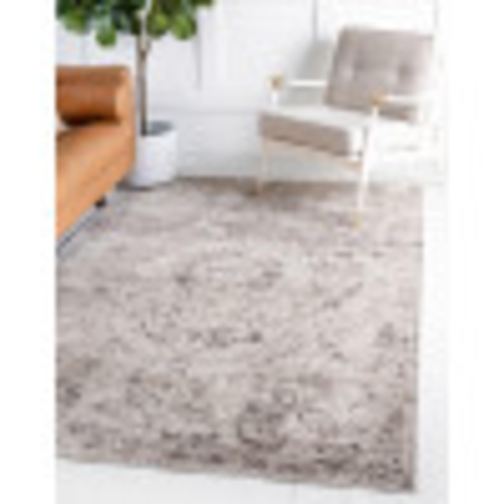 Unique Loom Portland Collection Area Rug - Astoria (6' 1" x 9' Rectangle, Beige/ Gray)