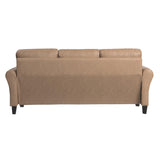 Solutions Watford Sofa with Rolled Arms, Light Brown