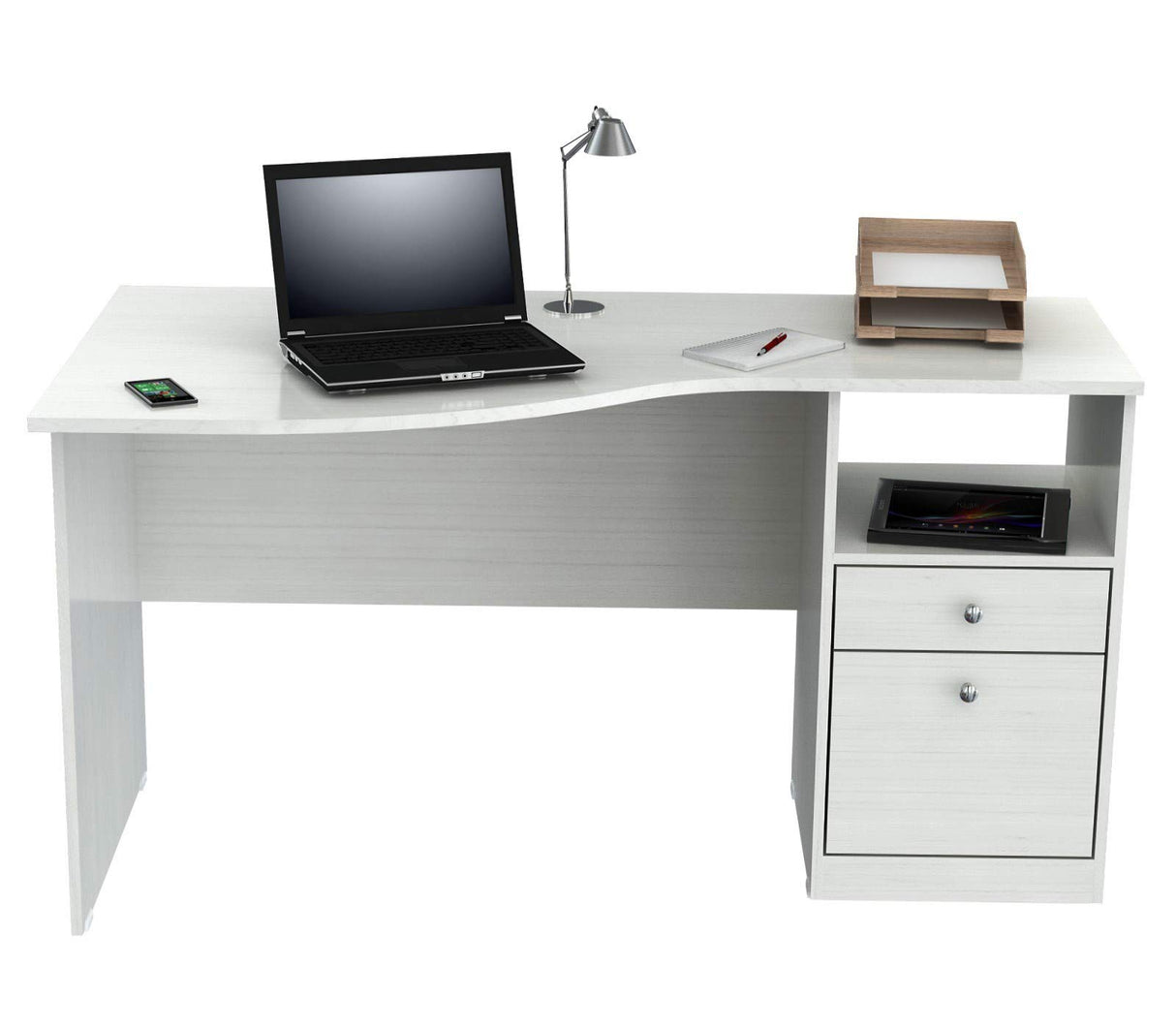 Finish Wood Curved Top Writing Desk