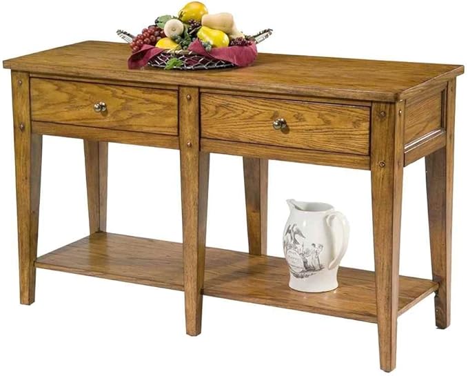 Lake House Sofa Table, 48" x 18" x 29", Medium Brown