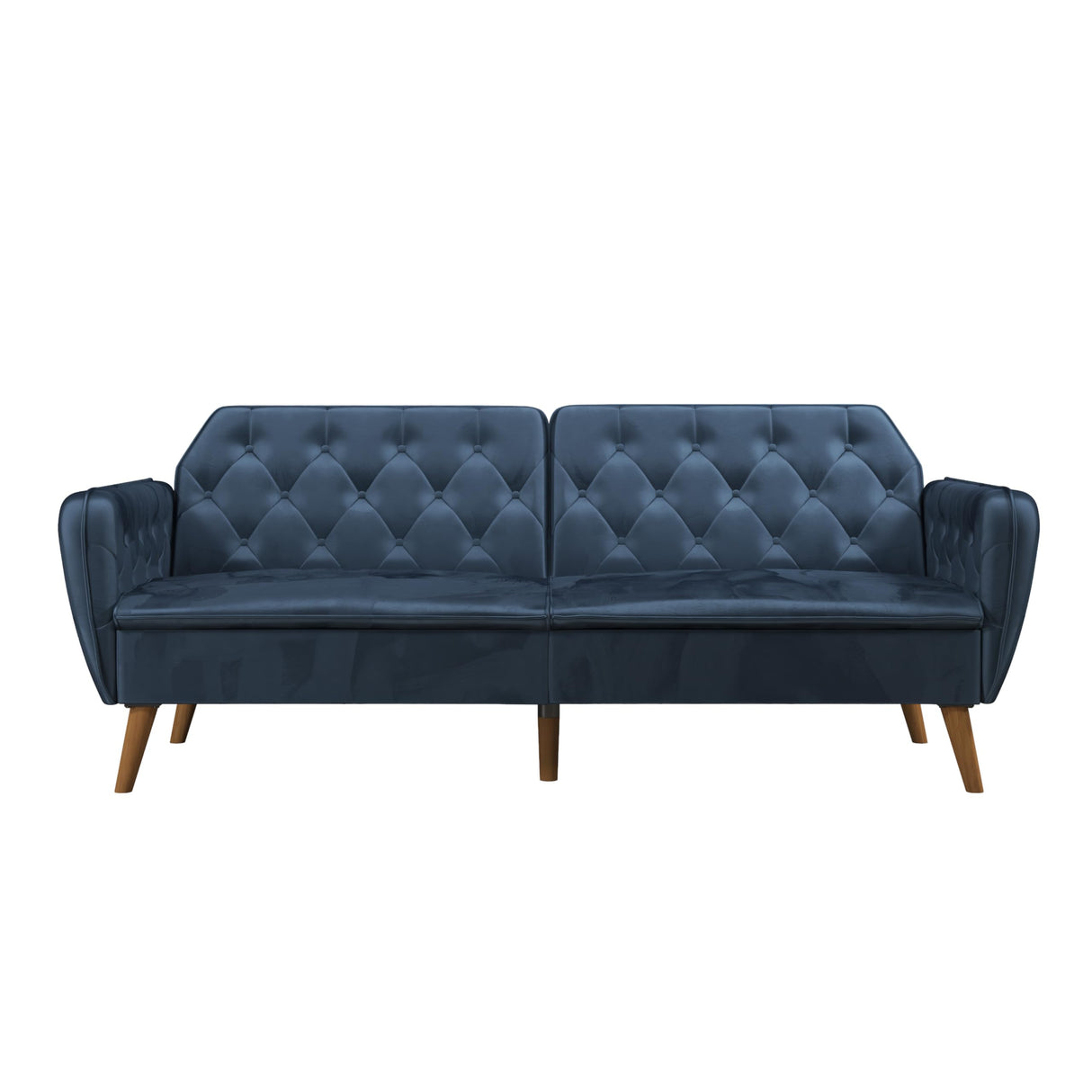 Tallulah Memory Foam Futon, Blue Velvet