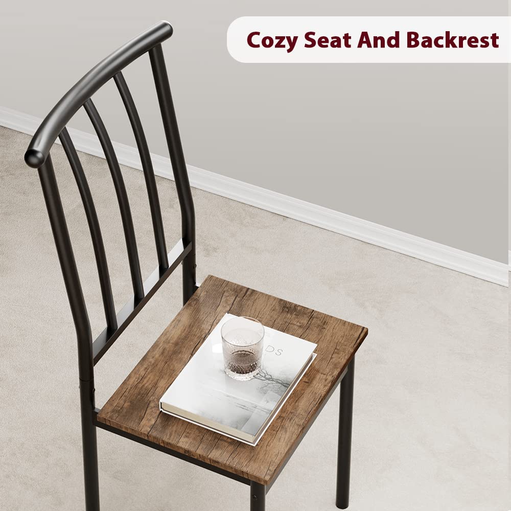 4-Piece Dining Table Set with Wine Rack