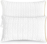 Cooling Queen Size Pillows Set of 2, Hotel Quality Gusseted Bed Pillows for Side