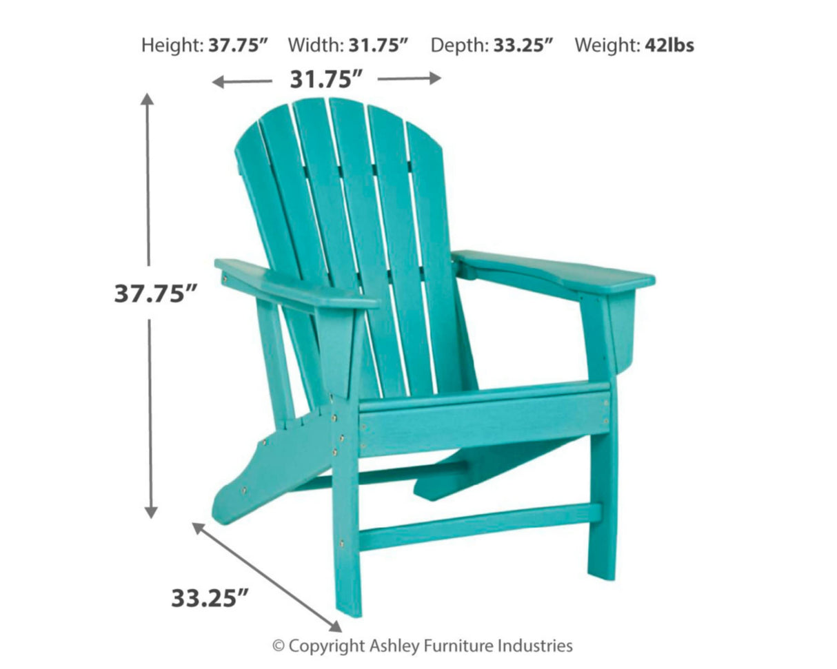 Sundown Treasure Outdoor Patio HDPE Weather Resistant Adirondack Chair