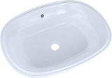 LT481G#01 Maris Undercounter Lavatory Sink with SanaGloss, Cotton