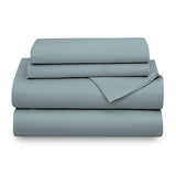 800-Thread-Count 100% Cotton Sheets, Queen Size Turquoise Set, Cooling Bedsheet