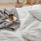 White Comforter Queen Size, 3 Piece Soft Modern Bedding Set & Collections