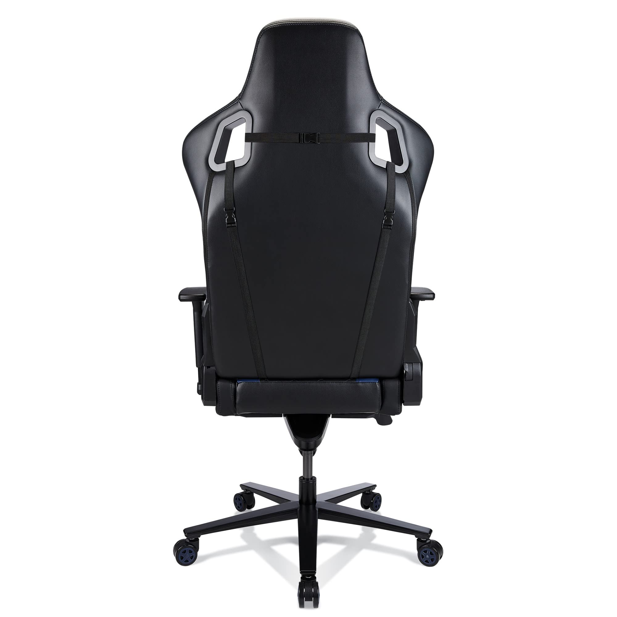 Davanti Vegan Leather High-Back Gaming Office Chair - Black/Blue