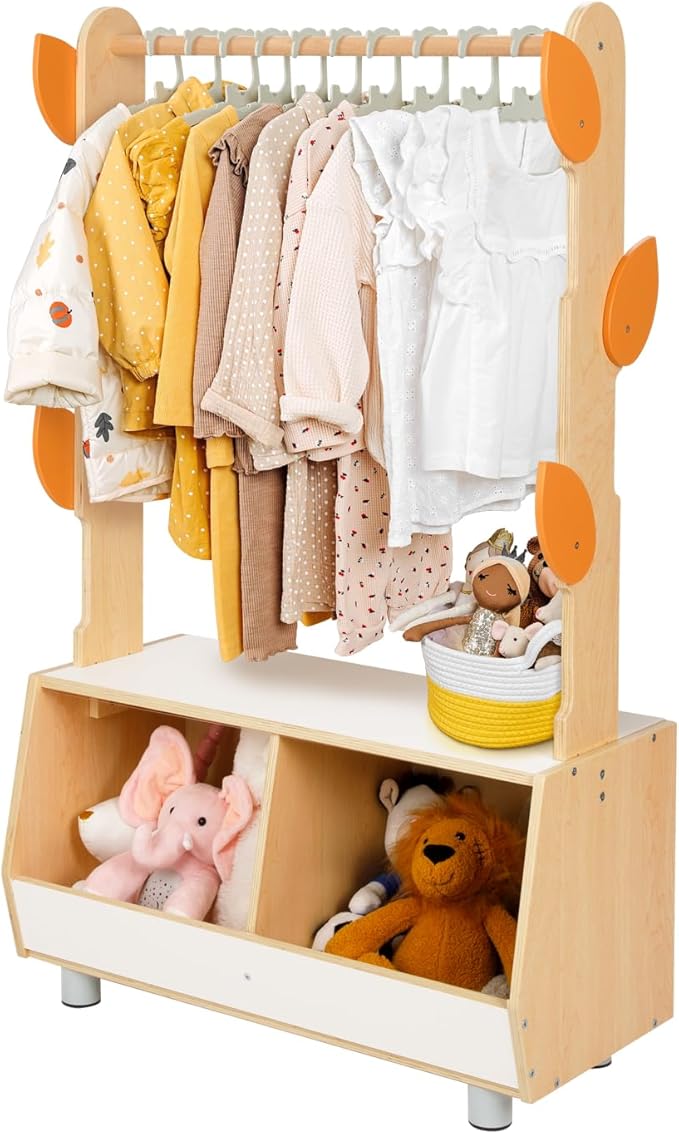 Tree Kids Dress Up Rack, Dress Up Storage for Toddlers, Kids' Costume Organizer Center