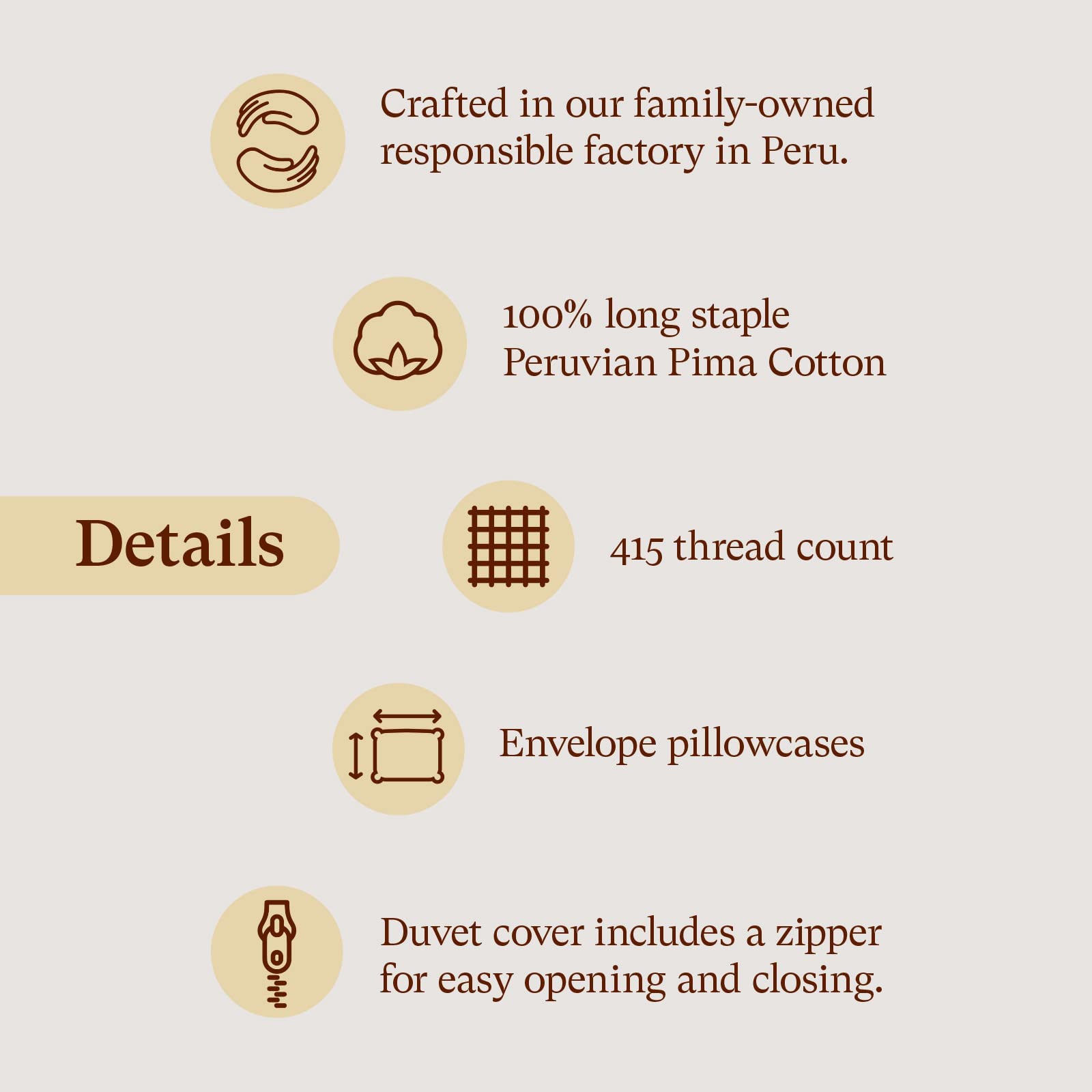 , Duvet Cover Set with 3 Pieces, 415 Thread Count, Percale, 100% Peruvian Pima Cotton,