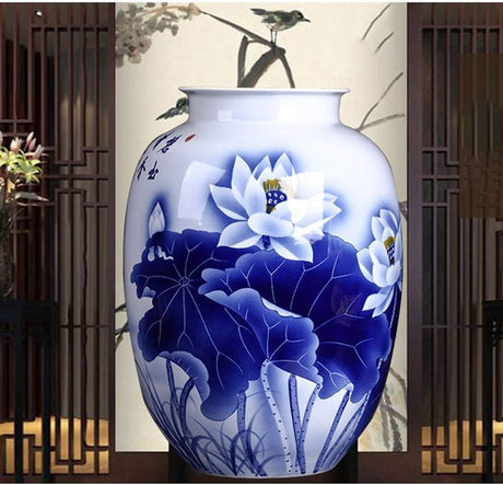 Vases Ceramic Ornaments Large Home Living Room Flower Decoration Bottle