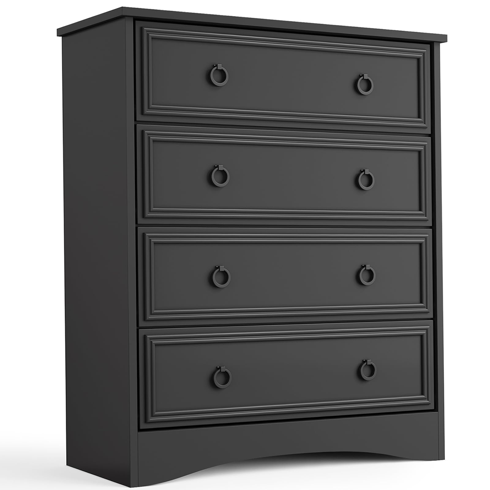 Modern 4 Drawer Dresser, Dressers for Bedroom, Tall Chest of Drawers Closet Organizers and Storage for