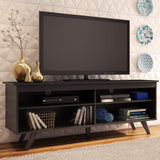 Entertainment Center with 4 Shelves and Cable Management for 55, 65 Inch TV Media