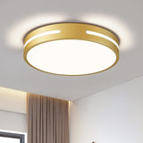 Modern Brushed Black Flush Mount Ceiling Light Mid-Century LED Ceiling Light Bedroom