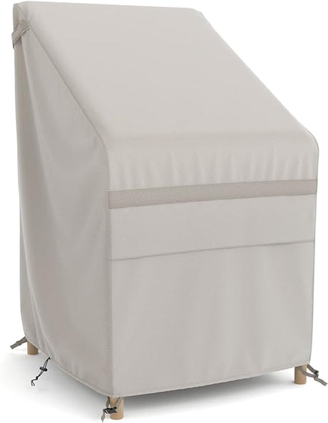 Stackable Patio Chair Cover, Fits 4-6 Outdoor Stackable Chairs, 26W x 34D x 45H Inches