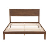 Wood Queen Platform Bed Frame with Headboard