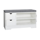 Shoe Bench with Cushion, Entryway Bench with Storage, Shoe Bench with Storage, Shoe