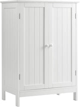 Bathroom Floor Cabinet, Freestanding Storage Cabinet with Double Doors and Shelf