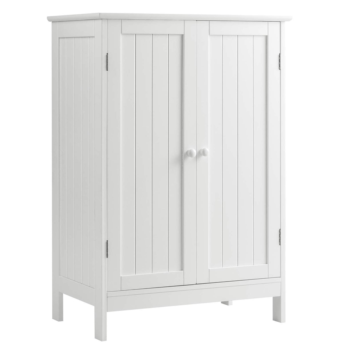 Bathroom Floor Cabinet, Freestanding Storage Cabinet with Double Doors and Shelf,