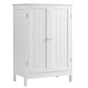 Bathroom Floor Cabinet, Freestanding Storage Cabinet with Double Doors and Shelf,