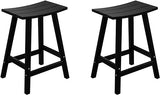 Malibu 29 Inch Outdoor Bar Stools, All Weather Resistant Poly Lumber Adirondack Bar