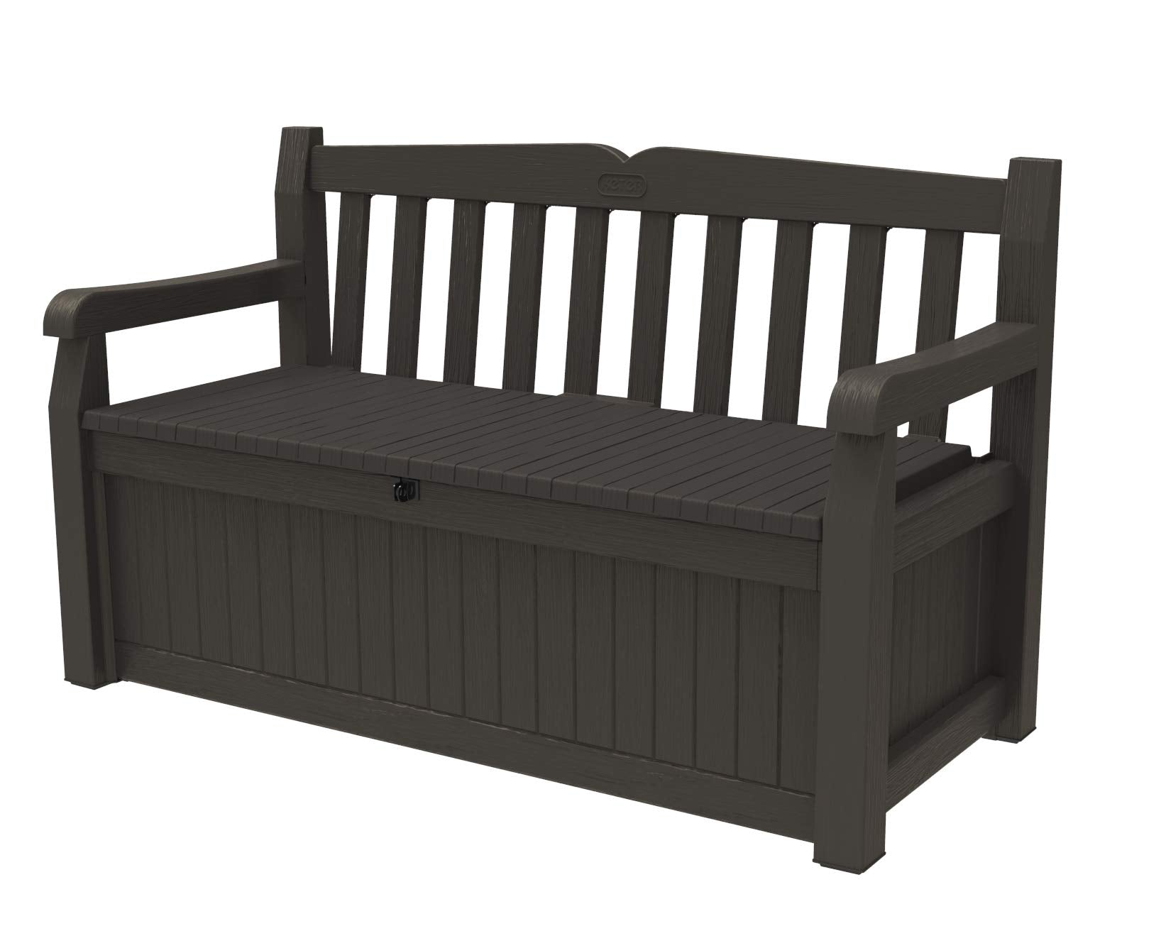 Solana 70 Gallon Storage Bench Deck Box for Patio Furniture