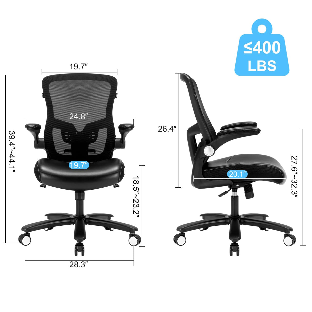 Ergonomic High Back Mesh Office Chair with Adjustable Lumbar Support