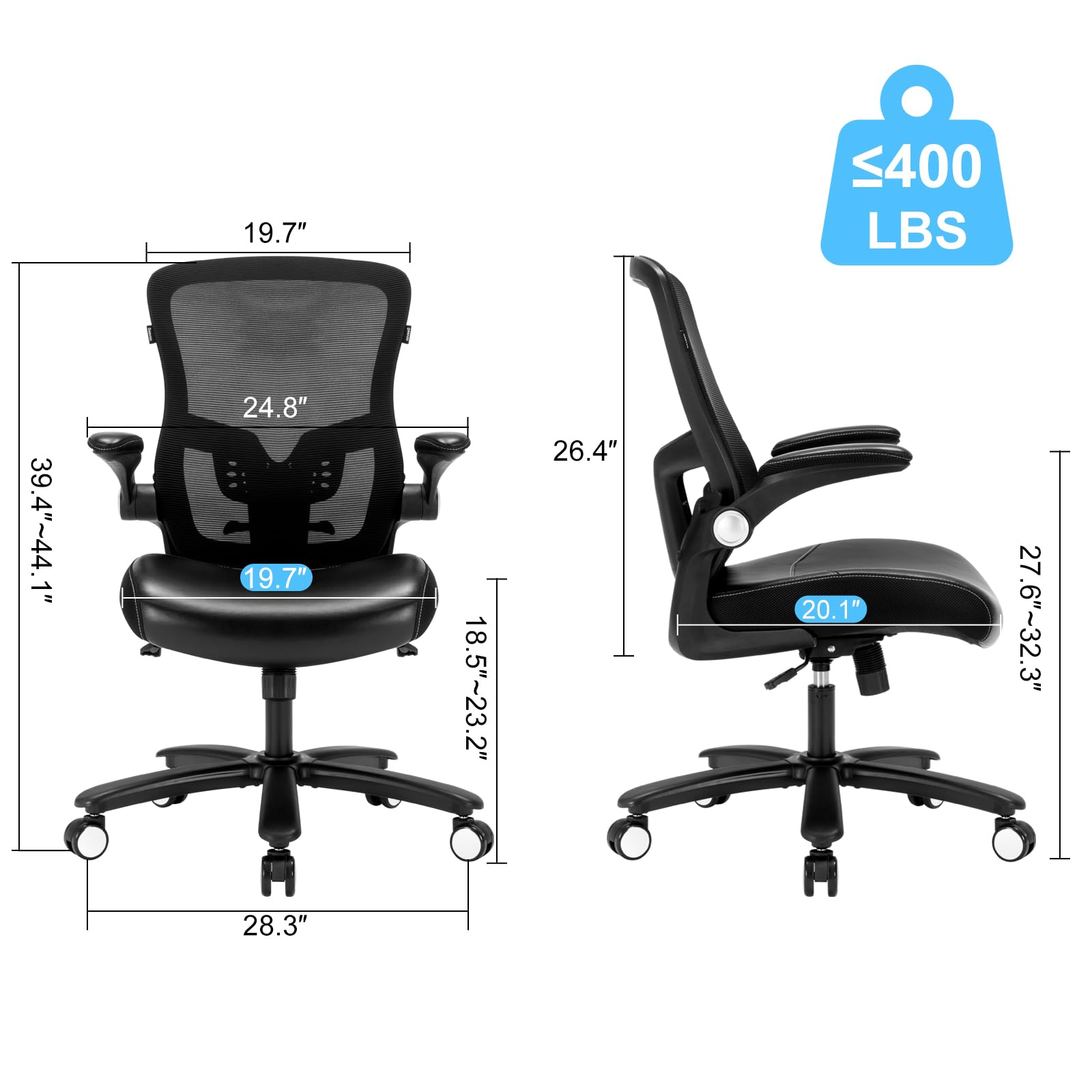Ergonomic High Back Mesh Office Chair with Adjustable Lumbar Support