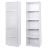 5-Tier Shelf Bookcase, Freestanding Wood Storage Display Open Bookshelf for Home Office