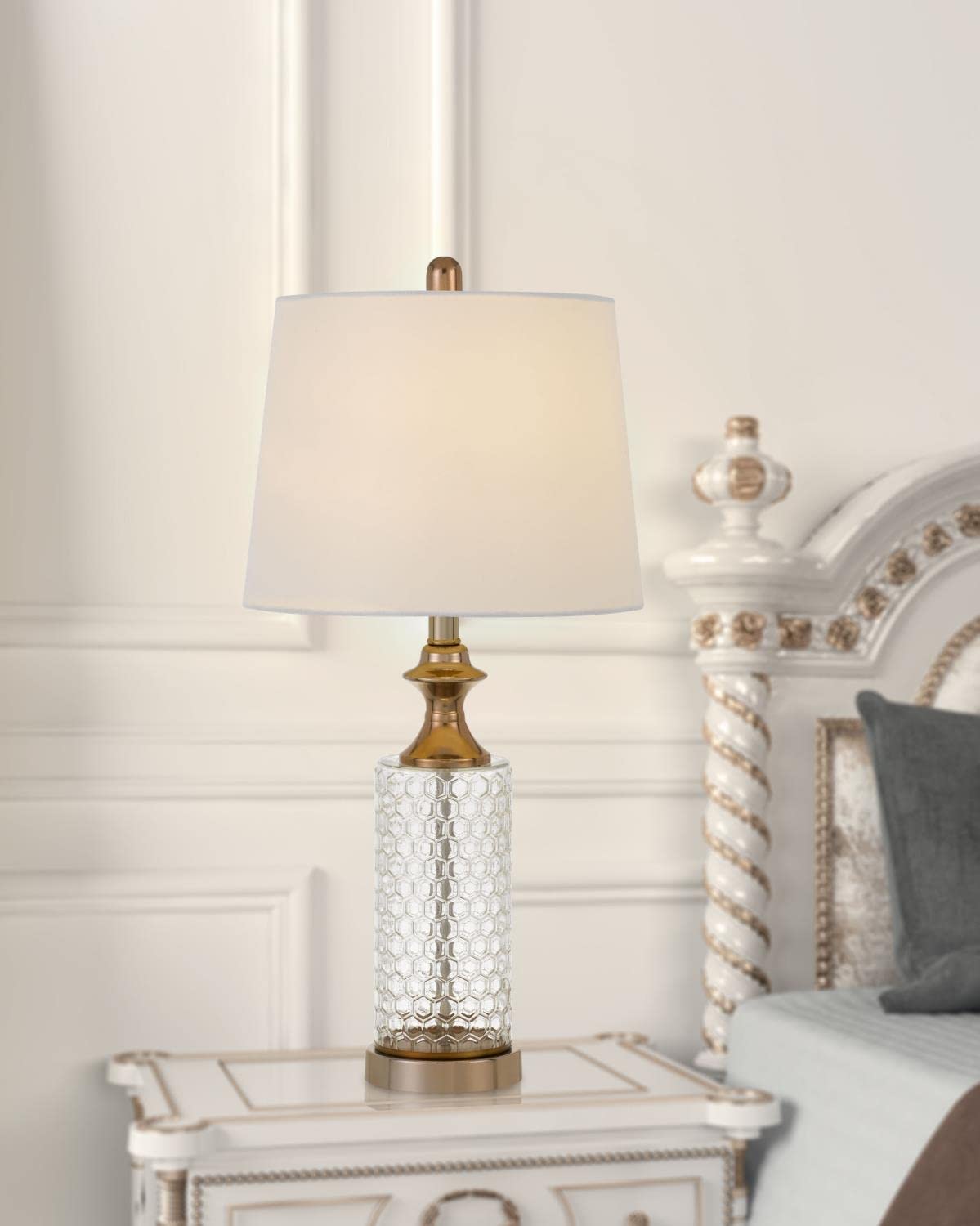 BO-2959TB-2 Transitional Two Light Table Lamp from Breda Collection in Copper Finish,