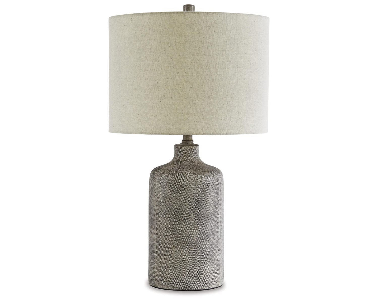 Linus Modern Ceramic Table Lamp 25" Natural Stone Finish