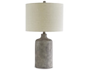 Linus Modern Ceramic Table Lamp 25" Natural Stone Finish