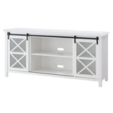 Clementine Rectangular TV Stand for TV's up to 80" in White