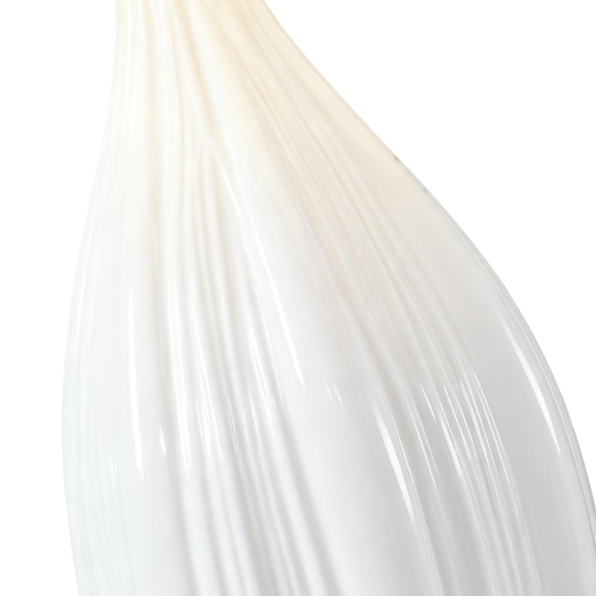 31" Ceramic Table Lamps Set of 2 - White Bedside Nightstand Lamps