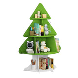 Christmas Tree Shelf Kids Bookshelf Toddler Bookcase 4-Tier Baby Book Rack Children