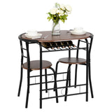 3 Piece Dining Set,Small Kitchen Table Set for 2,Breakfast Table Set for 2