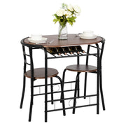 3 Piece Dining Set,Small Kitchen Table Set for 2,Breakfast Table Set for 2