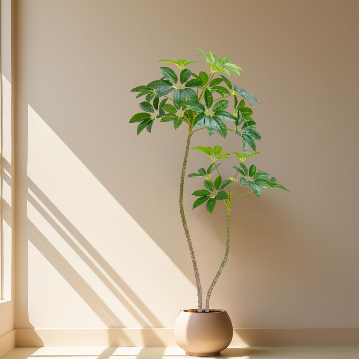 Artificial Umbrella Tree,6ft Tall Fake Plants Artificial Plants for Indoor