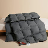 Luxury Feather Down Comforter Queen/Full Size, Medium Warm All Seasons Duvet Insert