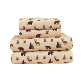 Cozy Cabin 4-Piece Full Microfiber Bedding Sheet Set with Deep Pockets