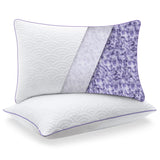 Memory Foam Pillows Queen Size Set of 2 Adjustable Cool Pillow for Side Back Stomach