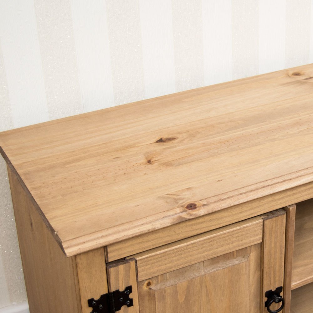 Corona 2 Door TV Cabinet with 2 Shelves