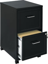 2-Drawer Mobile File Cabinet, Gray- (LLR16873)