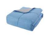 Down Alternative Comforter (Calm Blue / Grey, Queen) - All Season Comforter - by Natural