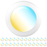 LED Disc Lights 6 Inch Flush Mount Ceiling - 24 Pack Dimmable Recessed Lighting