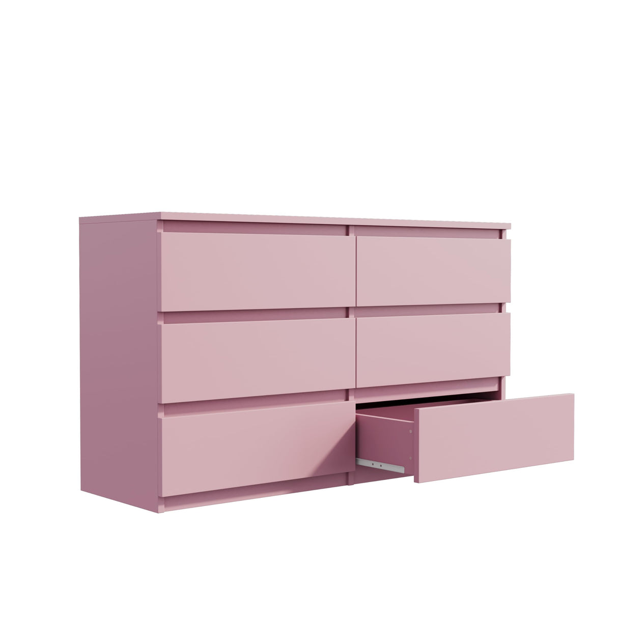 Dresser for Bedroom, Modern 6 Drawer Dresser, Side End Table, Chest of Drawer & Dresser