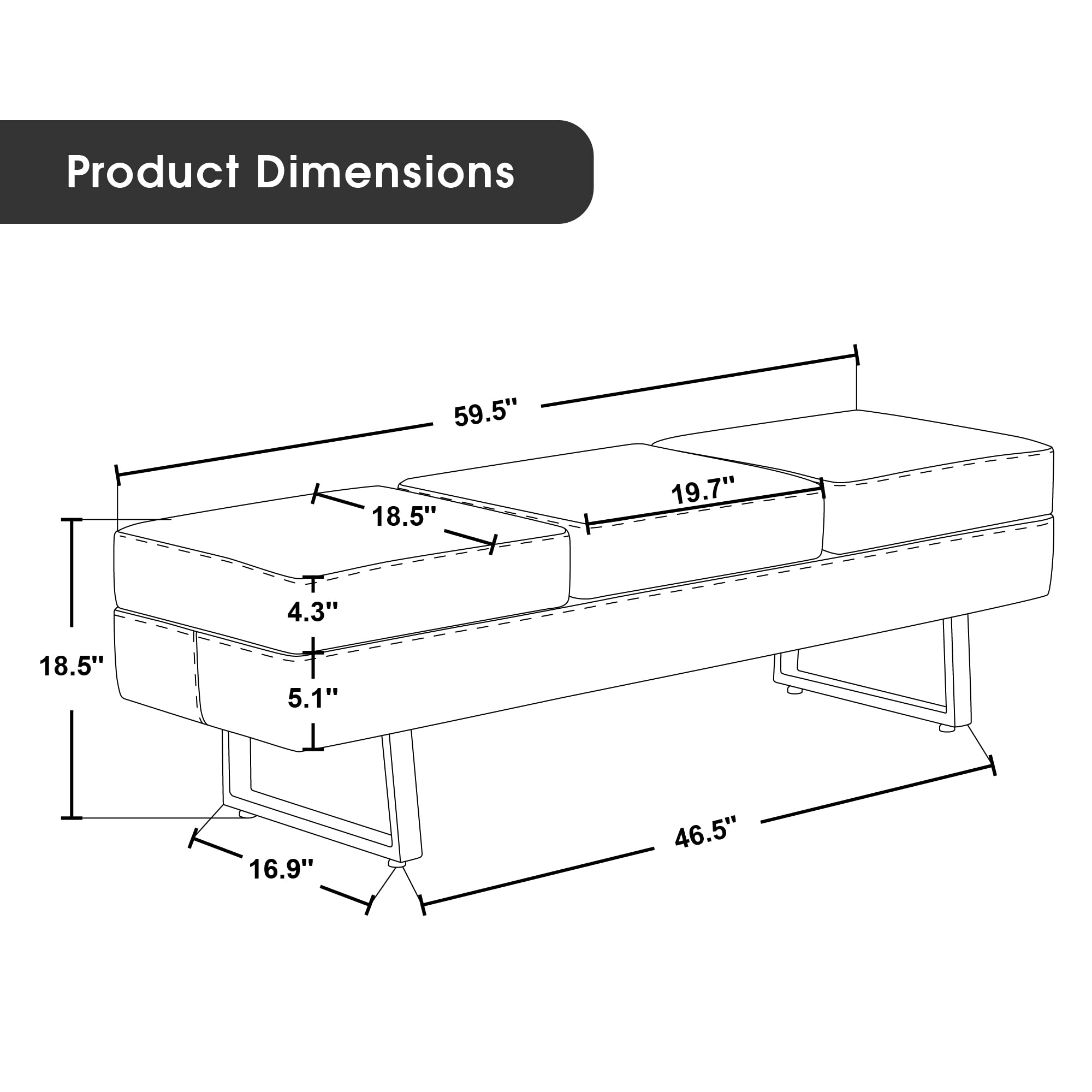 Waiting Room Chairs, Heavy Duty Office Guest Reception Bench