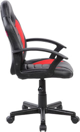 Kids Gaming and Student Racer Chair with Wheels - Red