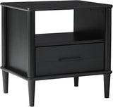 1-Drawer Nightstand, 20 Inch, Walnut