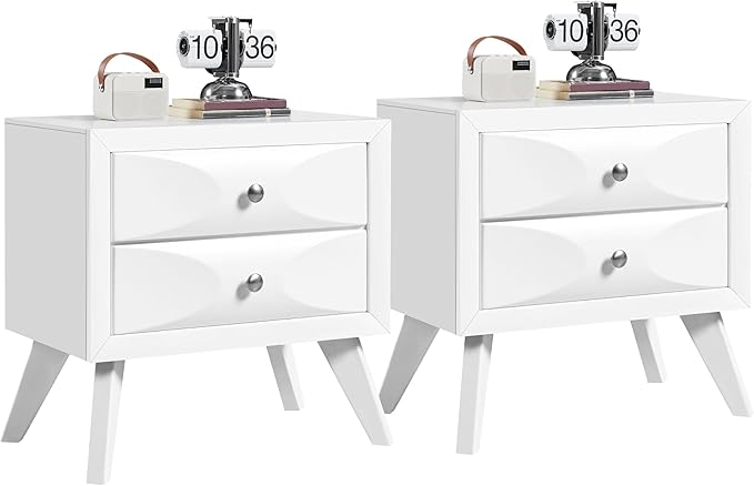 Nightstand with 2 Drawers, Almost Fully-Assembled Nightstand
